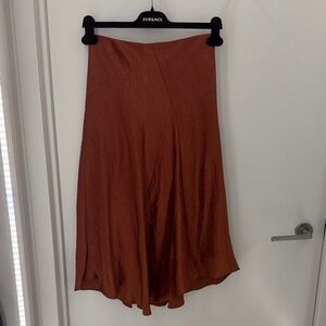 Vince satin slip skirt
